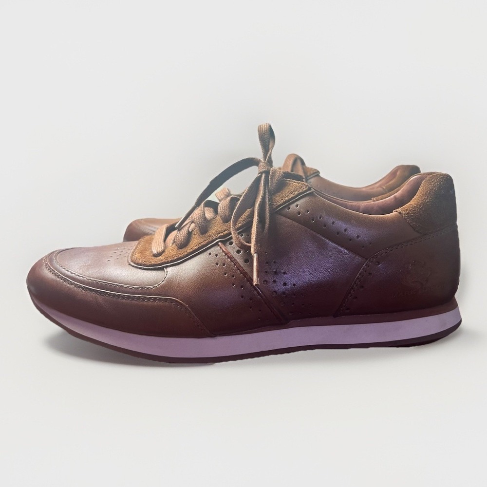 Mark Nason Los Angeles Hardee Oxford Cognac Dress Causal Sneakers Men's Size 9 - Picture 2 of 8